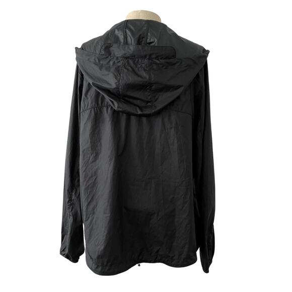 Lucy Lightweight Black Hooded Running Jacket Size S Wind-Resistant Activewear - Picture 4 of 4